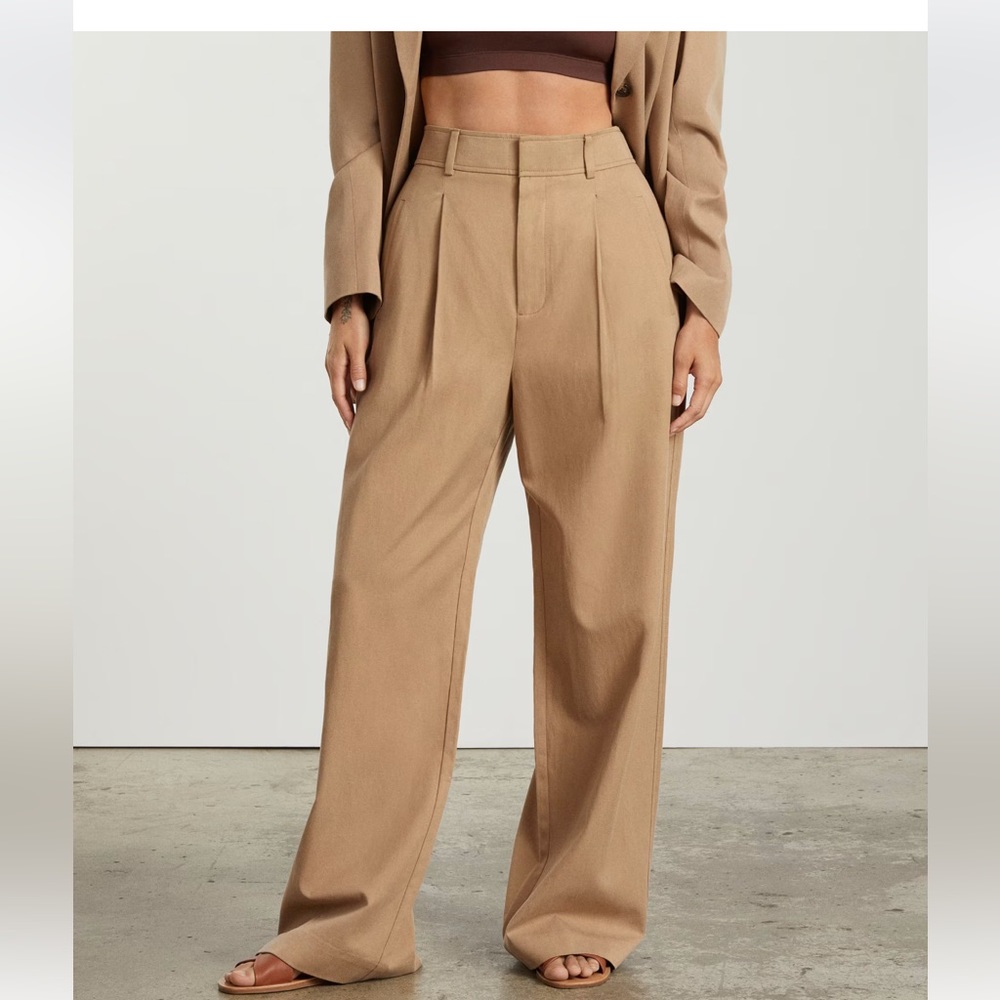 Everlane The Way High Drape Pant in Ash Brown Size 4S